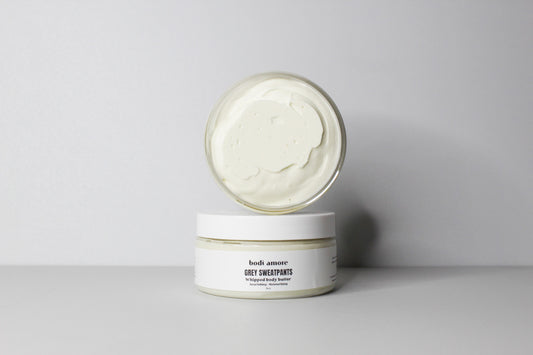 GREY SWEATPANTS WHIPPED BODY BUTTER